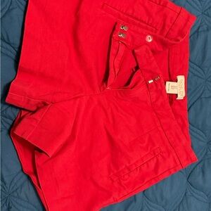 Rachel Zoe Vibrant Red Shorts